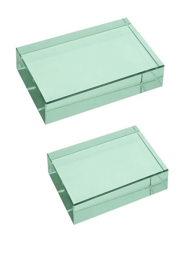COMETEK - Rectangular Refraction Slab/Block, 75mm x 50mm x 18mm - Optical Glass - Grounded Edges - Science Experiment